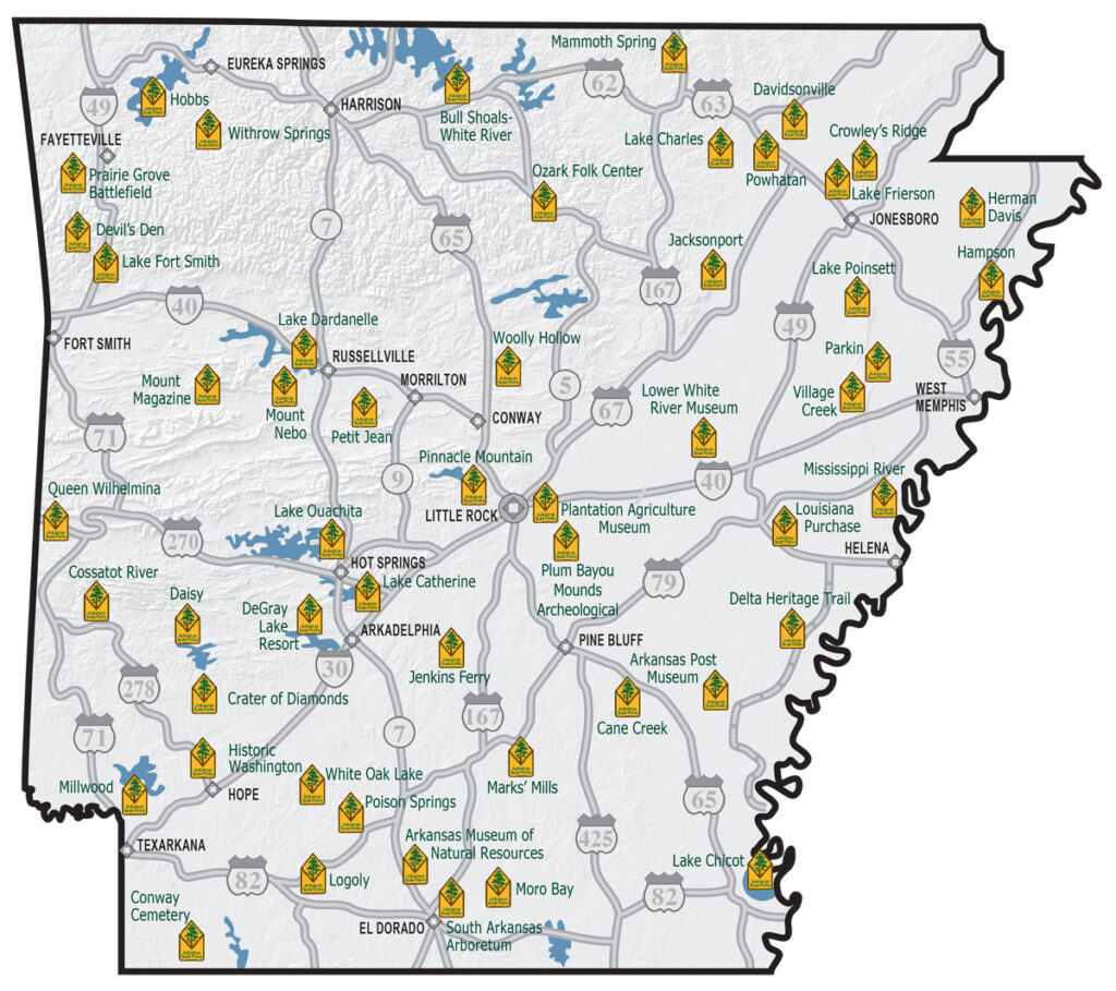 arkansas map