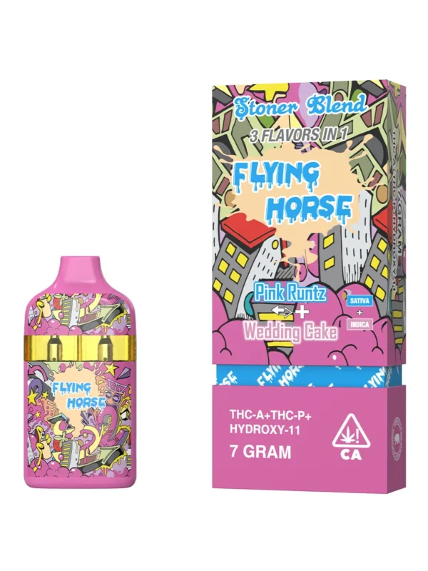 Pink Runtz | Wedding Cake Flying Horse Stoner Blend Disposable 7G