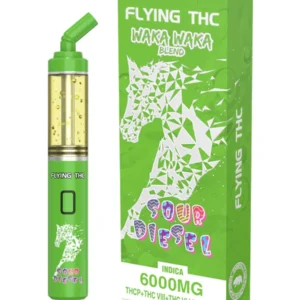 Sour Diesel Flying Horse THC Waka Waka Blend Disposable 6000MG